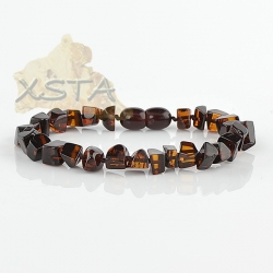 Amber cherry bracelet with screw clasp